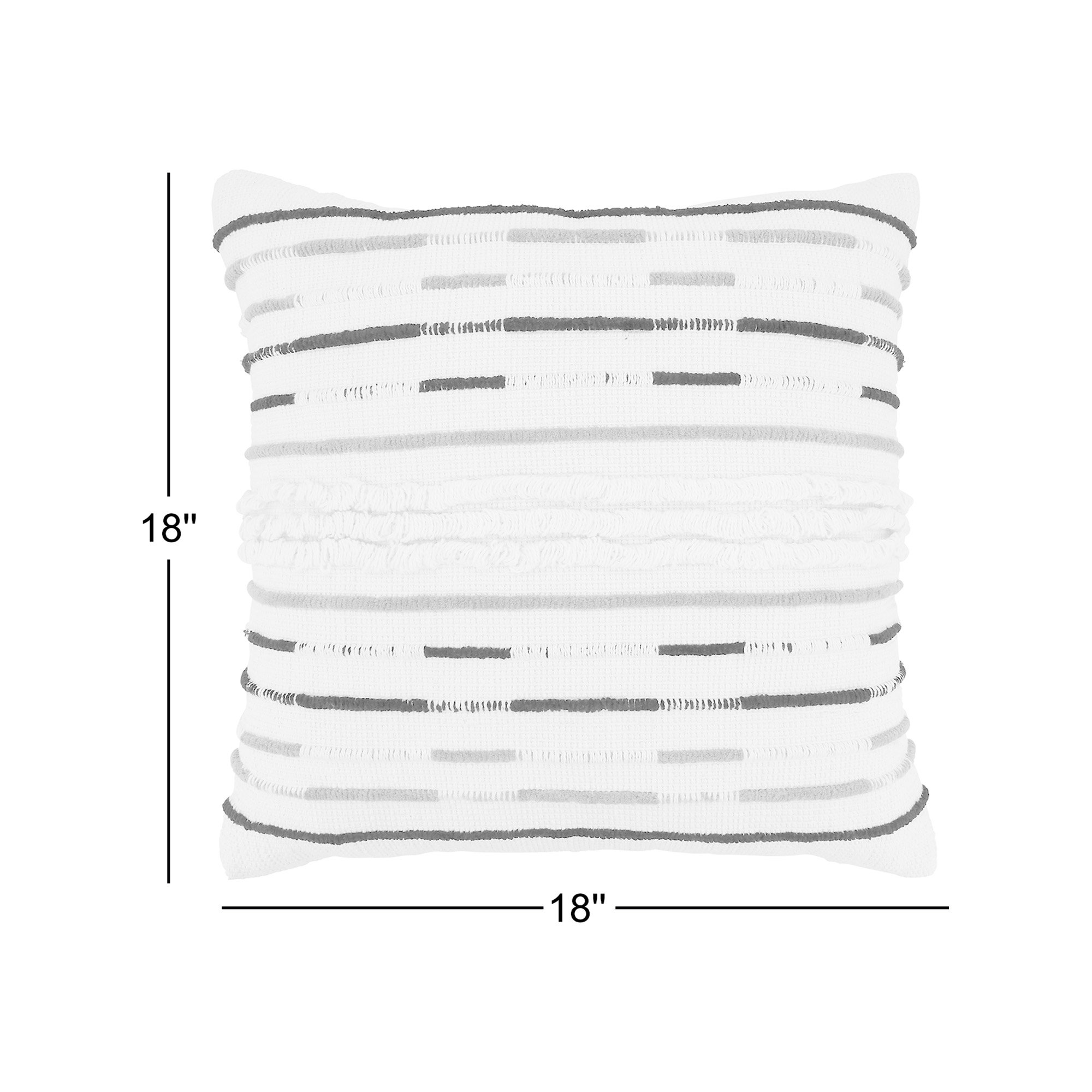 Vera Collection Cotton Throw Pillow, Polyester/Polyfill