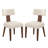 Duprey Elena Upholstered Dining Chairs with Solid Wood Frame-2017362372-2037580822