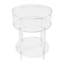 Table d'appoint ronde en acrylique à 3 niveaux