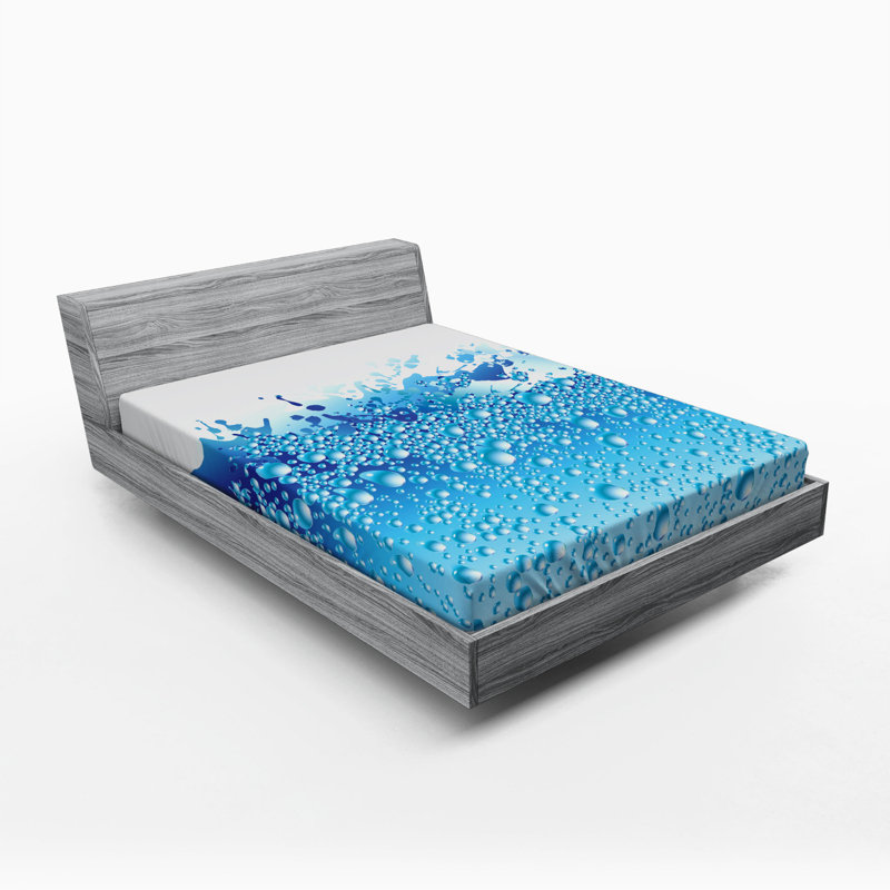 Microfiber Abstract Fitted Sheet, Queen Fitted Sheet
