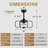 20" Modern Ceiling Fan w Dimmable LED Light Kit & Quiet DC Motor 6 Speed w Remote and App Control