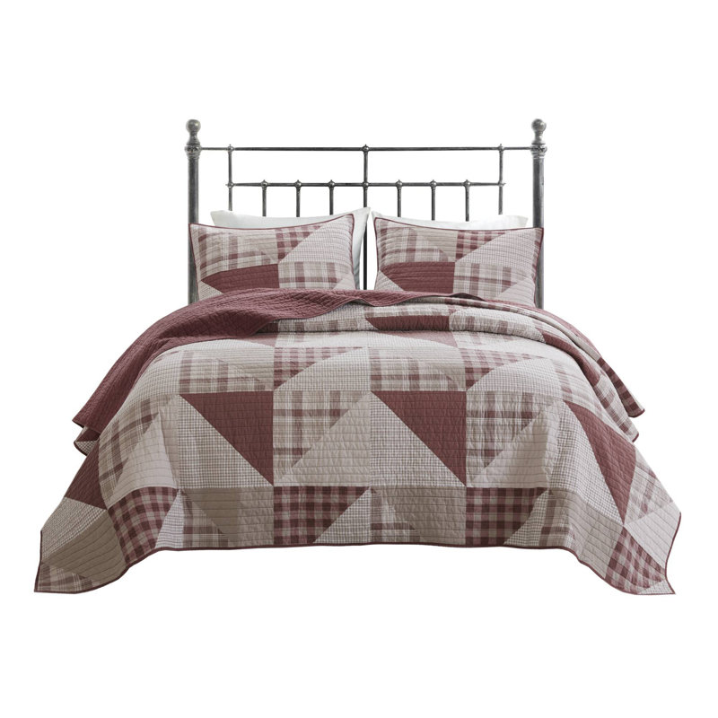 Premium King Size Cotton Bedding Set, Blush Multi, Reversible Comfort