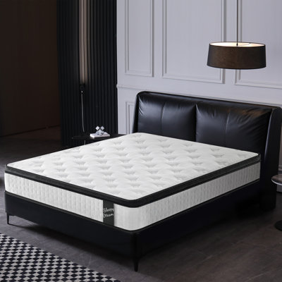 Plush Hybrid Mattress with Cool Memory Foam and Individual Pocketed Spring, CertiPUR-US and OEKO-TEX 100 Certification