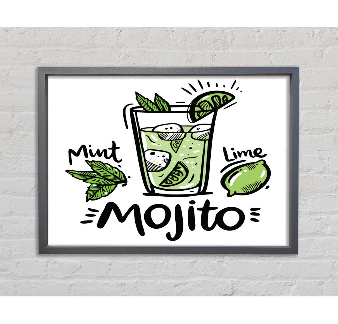 Drinks Mojito Summer - Einzelne Bilderrahmen Kunstdrucke auf Leinwand