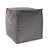 Qiviut Gray Square Pouf-283849748