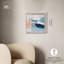 Décoration murale bureau Azure Tide Shadowbox par Art Remedy, cadre blond, 17 x 17-435047913-435047908