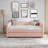 Daybed With Twin Size Pop-Up Trundle, Upholstered Tufted Sofa Bed For Full Size Comfort And Versatility-518399795-518399798