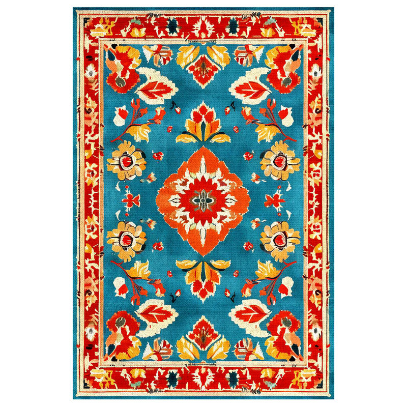Arathorn Collection Digital Print Cotton-Polyester Blend Rug , Runner 5'3" x 13'2"