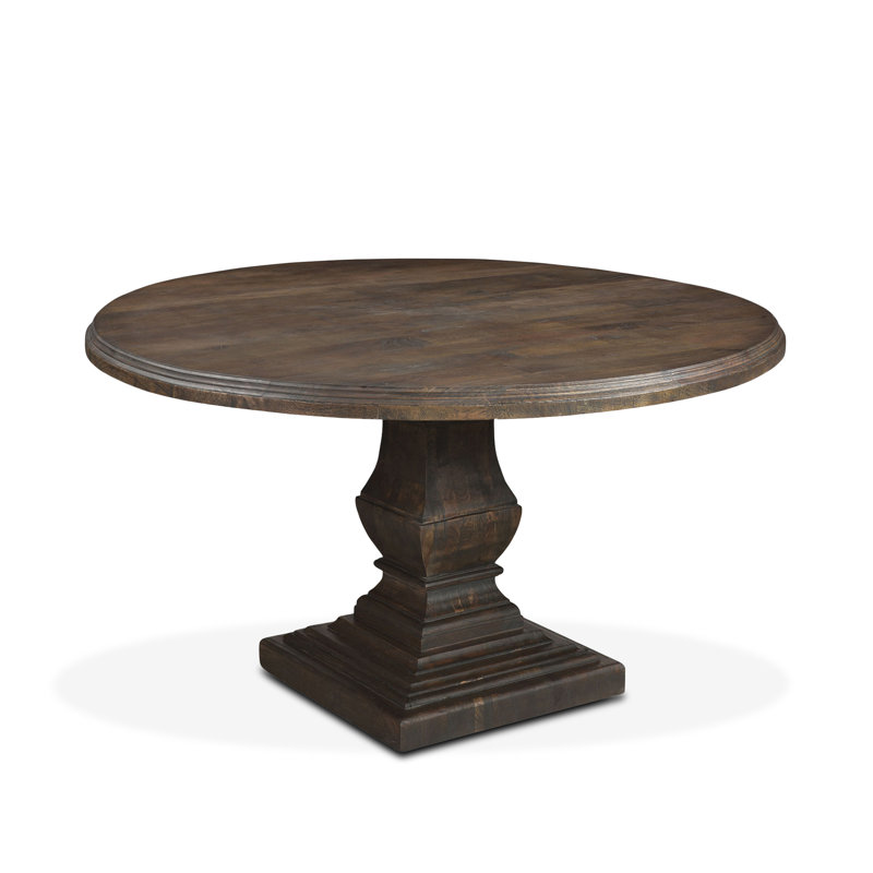 48" Round Dining Table In Weathered Mango