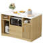 Îlot de cuisine 47,2 po avec rangement, prise de courant et lumières DEL-1104555069