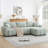 L-Shaped Sectional Sofa With Movable Ottoman-770366730