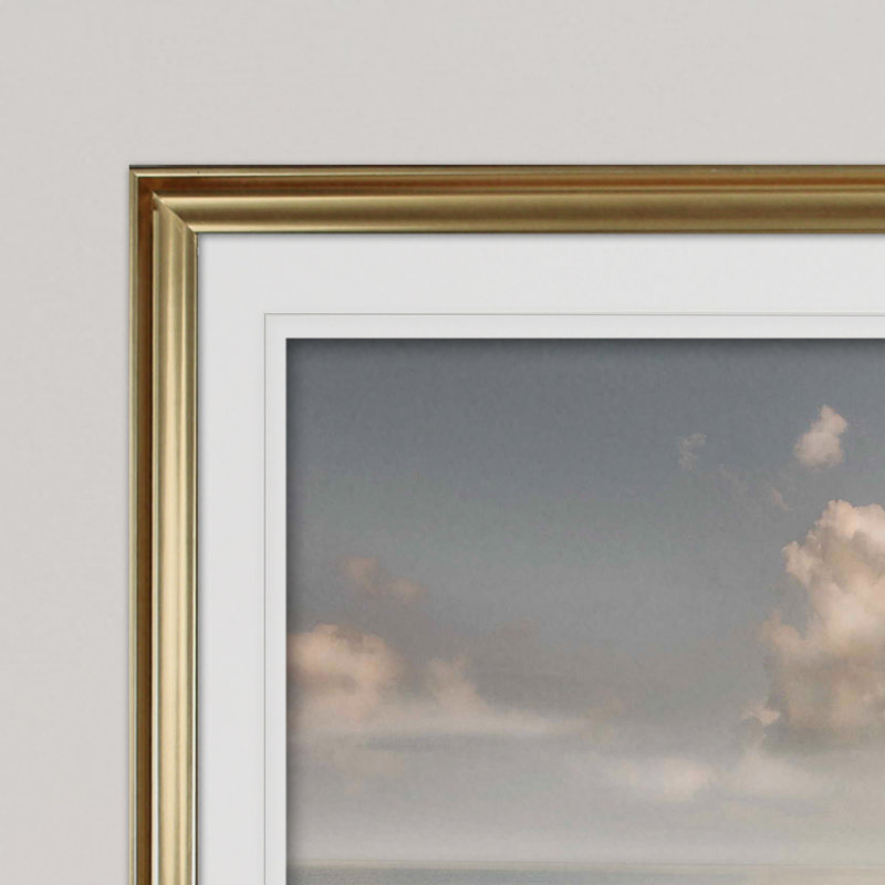 «Brighton Shore», reproduction de photo, H 20 po x l 24 po x P 1,5 po, Cadre doré