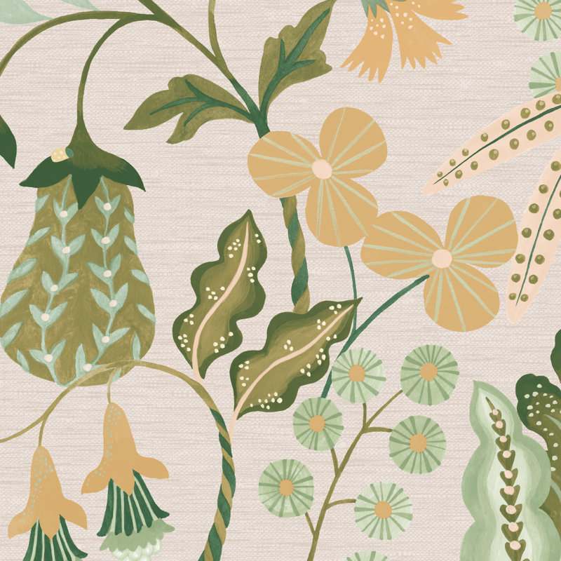 Superfresco Easy Prarie Spring Wallpaper, Green
