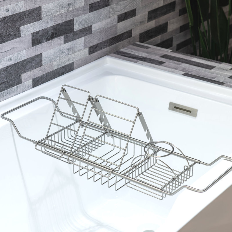 Bathroom Tray, Brushed Nickel