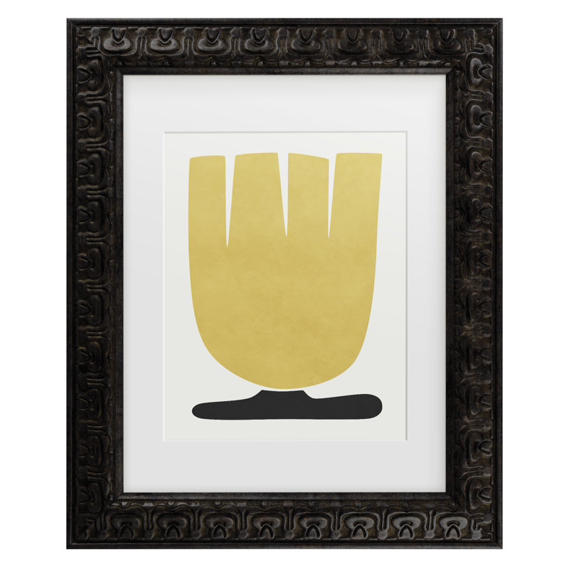 Amini54  Tulip Flower Matted Framed Art