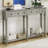 Retro Console Table with Open Shelf-833395282