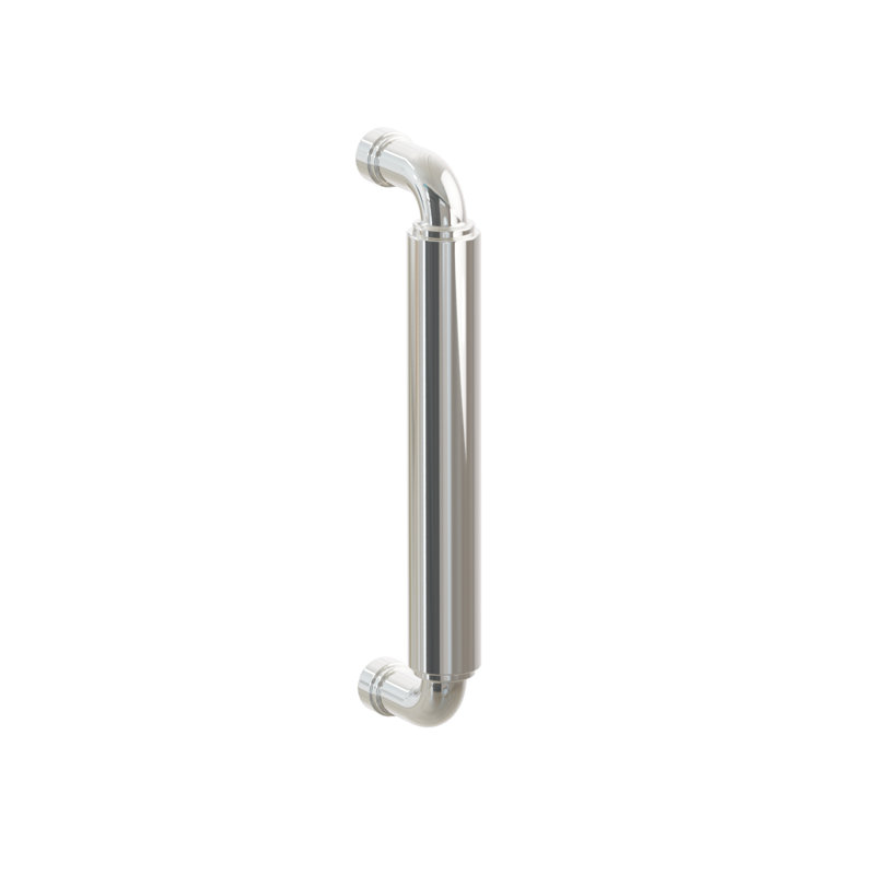 Dos à dos, poignée de porte de couloir 8 po C-C, US14, Nickel poli