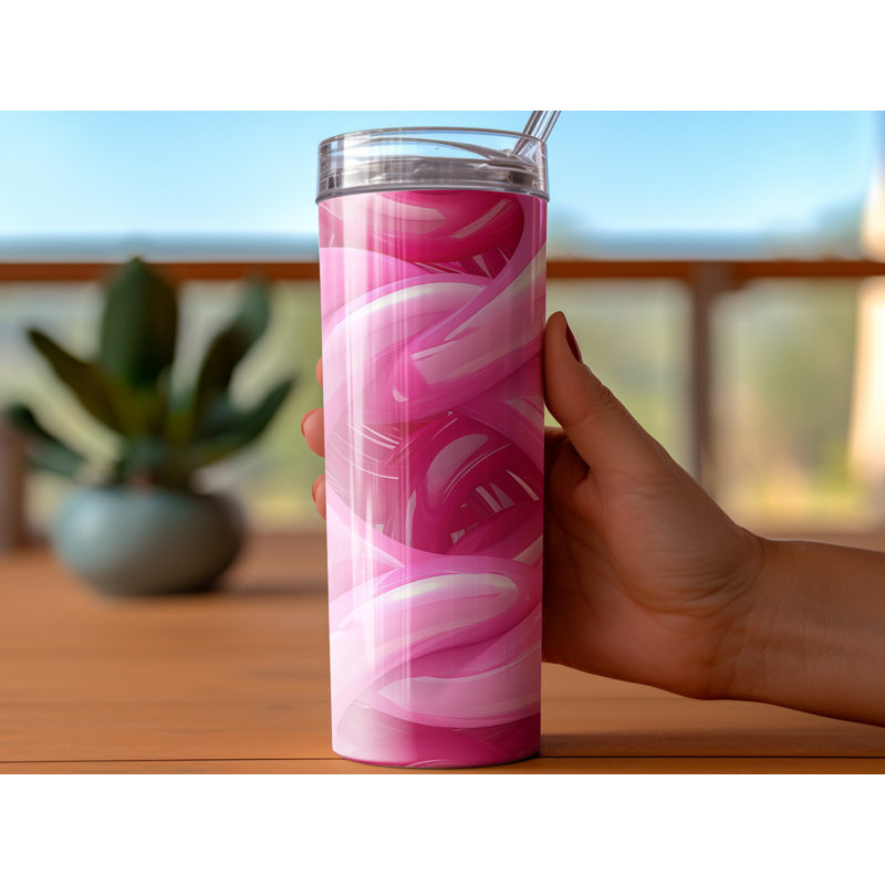 Choose Handmade Tumblers 591ml Vacuum Insulated Stainless Steel (18/8) Travel Tumbler with Straw