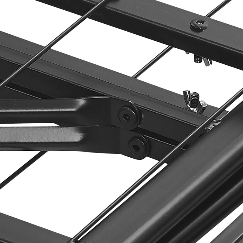 Horizon Brown Stainless Steel Queen Metal Bed Frame
