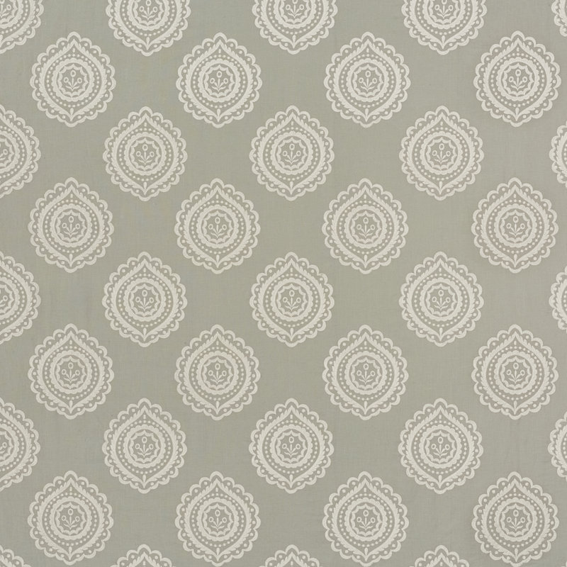 Olana Linen Embroidery Fabric, Haze