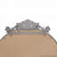 Miroir mural pleine grandeur arqué avec applique sculptée ornée rétro en haut et en bas-114796913