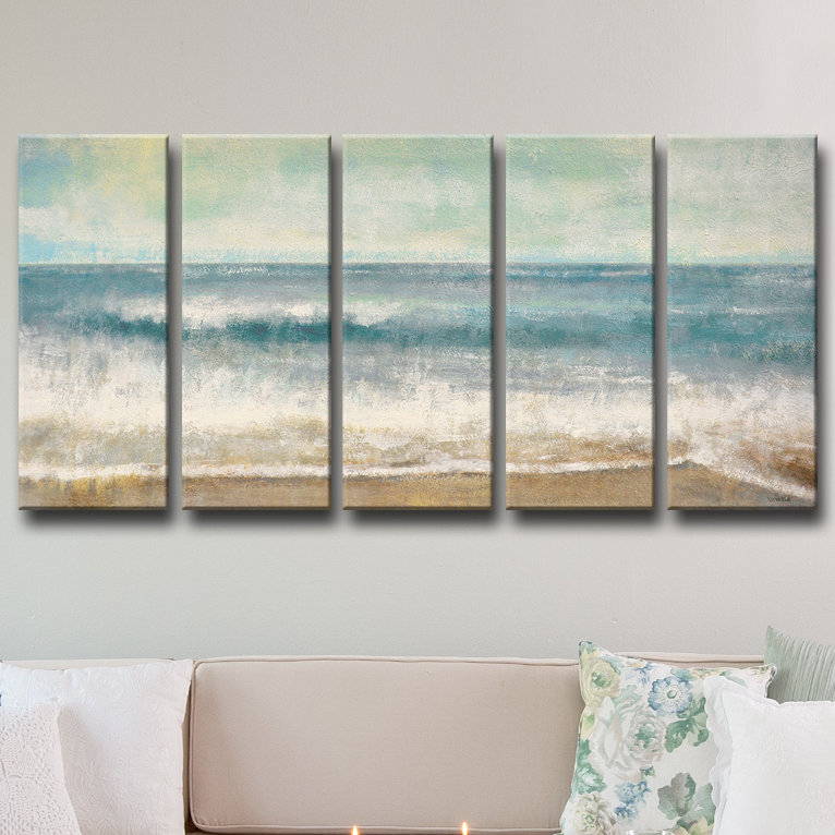 «Beach Memories», reproduction de 5 pièces sur toile tendue