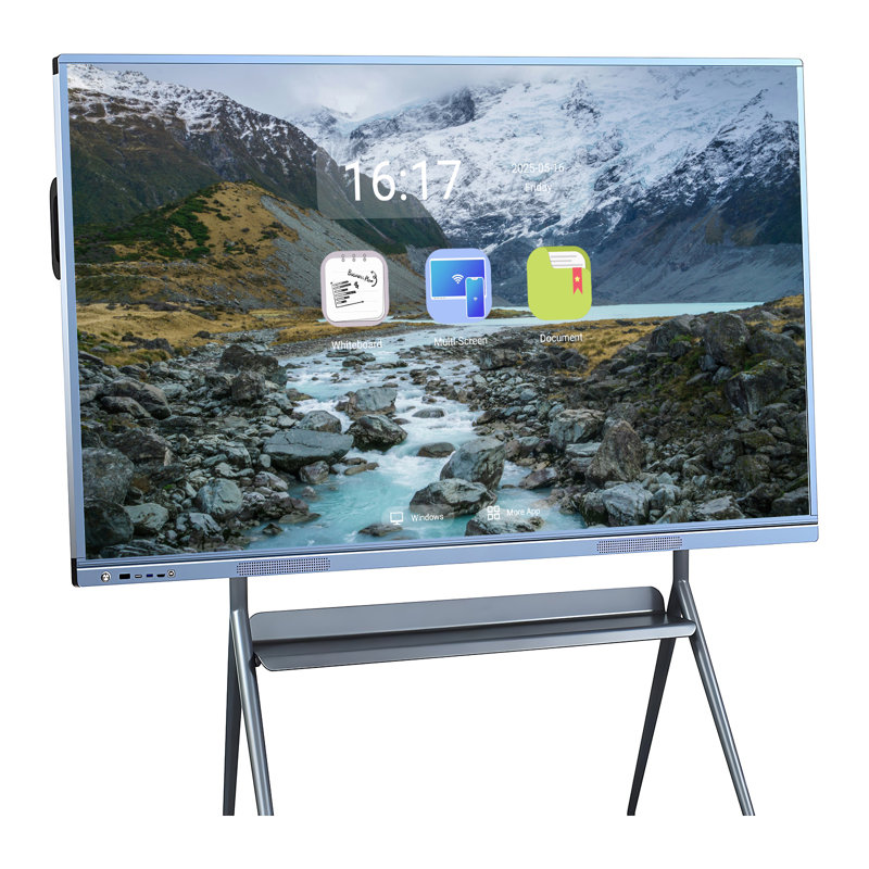 JYXCN 75" Smart Board 7K Pro Touch Interactive Wireless Presentation Screen QR Sharing for Classroom Office