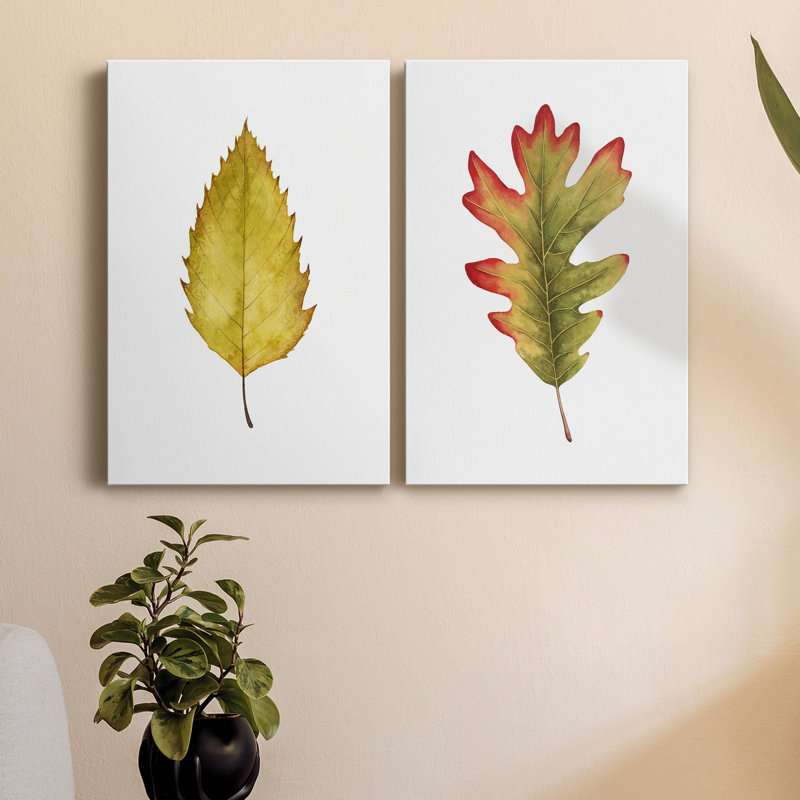 Fall Leaf Study I, toile tendue avec châssis de qualité supérieure - prête à être accrochée, H 60 po x l 80 po x P 1 po