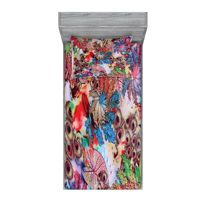 Microfiber Sheet Set, Twin Sheet Set with Fitted Sheet