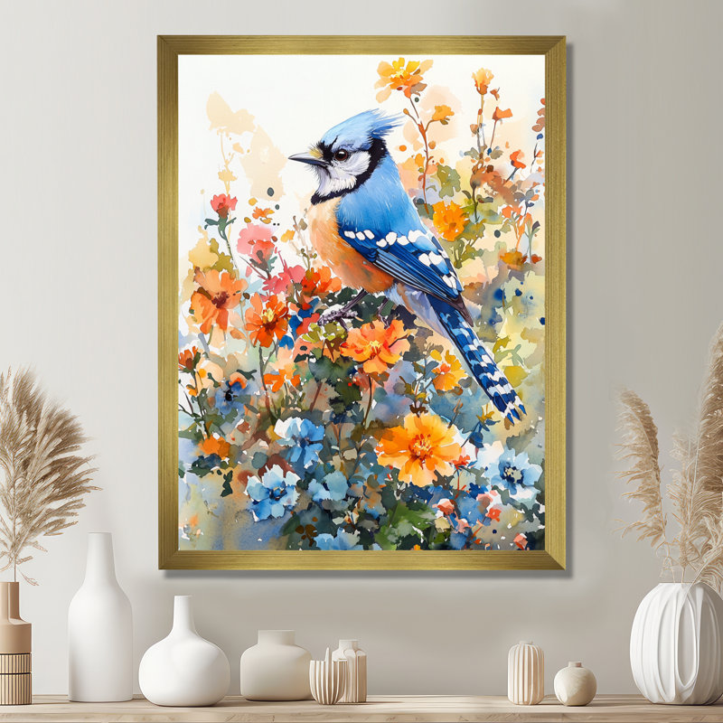 Batchelder - animaux, impressions sur toile, H 32 po x l 16 po, Reproduction encadrée d'une seule photo, Doré