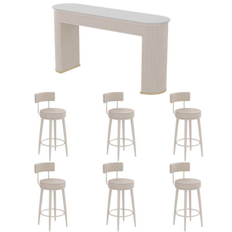 Demps, 41.3"H x 62.9"L x 15.7"W, White