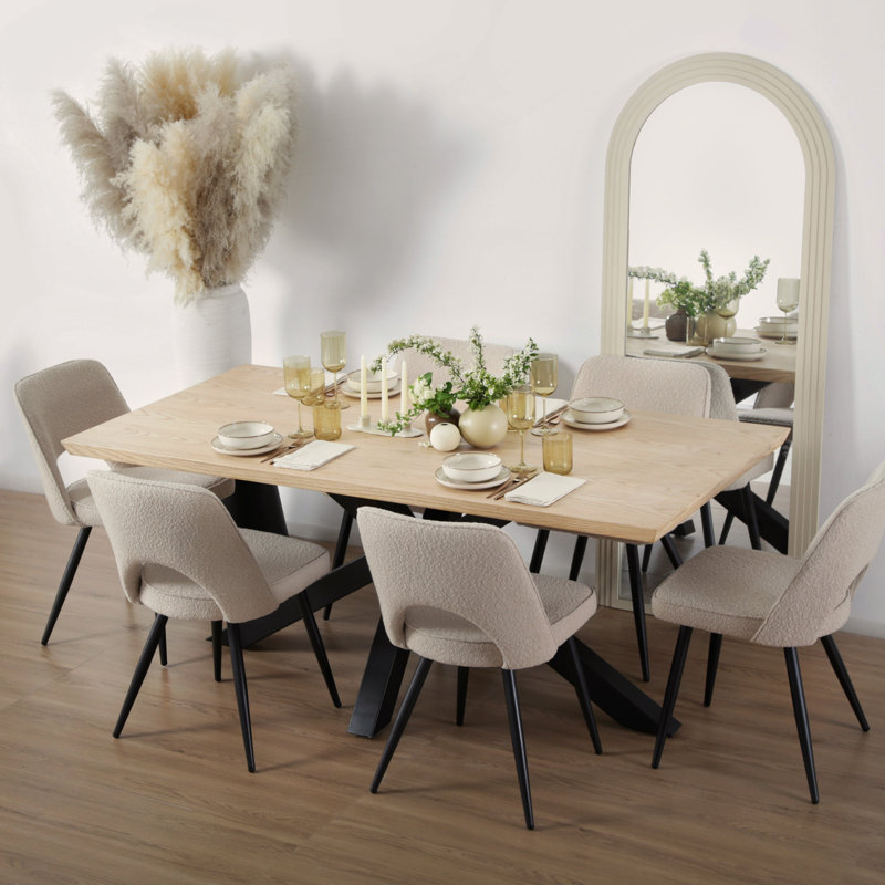 Metal Base Dining Table