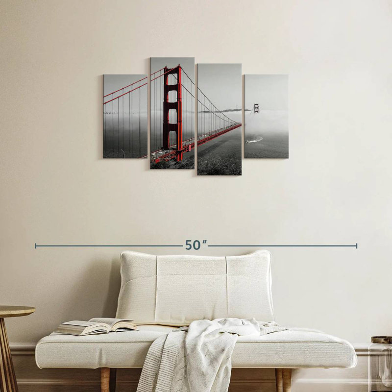 Golden Gate Foggy, H 22 po x l 36 po