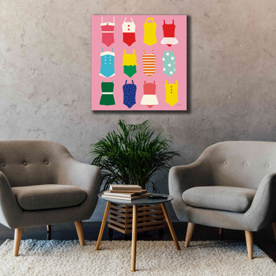 «Bathing Suits Galore» par Ann Kelle Designs, art mural sur toile