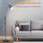  Metal Floor Lamp, Adjustable Gooseneck Standing Lamp, E26 Lamp Base, Sandy Black