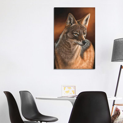 Jackal 1 Piece Wrapped Canvas Wall Art