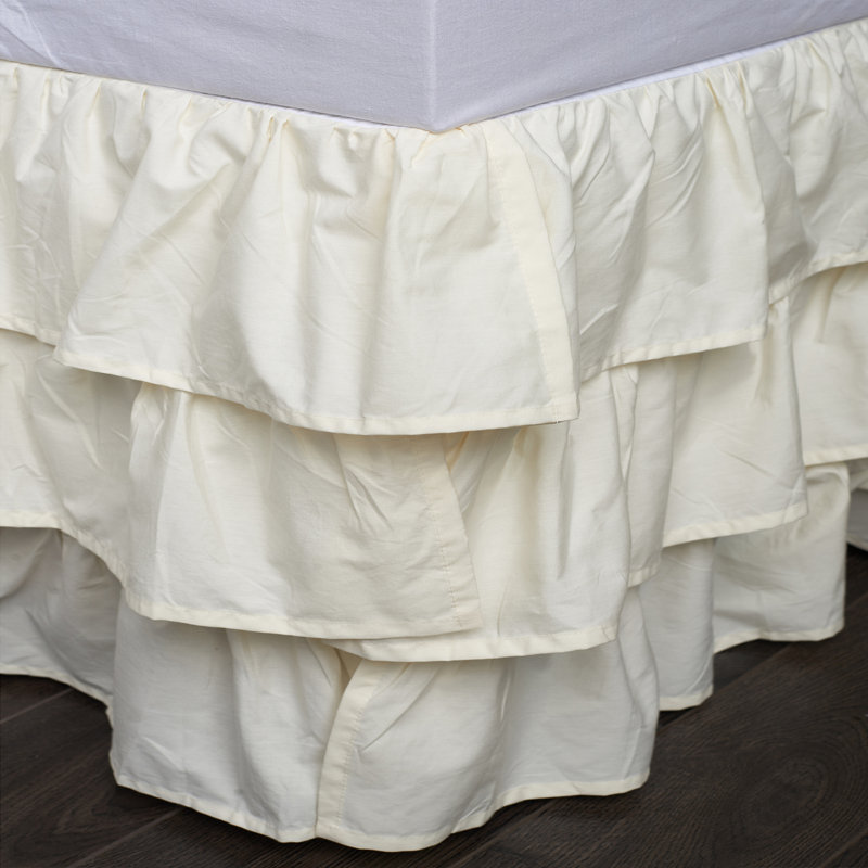 Frodee Bed Skirt Ivory - King, Ivory, King