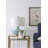 Ceramic Table Lamp with Linen Shade Aqua-1005470852-1005470853