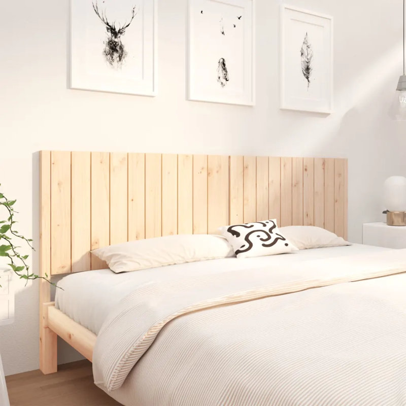 Burley Solid Wood Headboard, Kingsize (5'), Natural