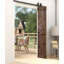 Porte de grange pliante en bois massif de style K avec trousse de quincaillerie - assemblage requis-101127220-108658299