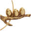 Sculpture en pierre polystone sur une branche