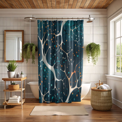 Rideau de douche Eclectic Geometric - Premium