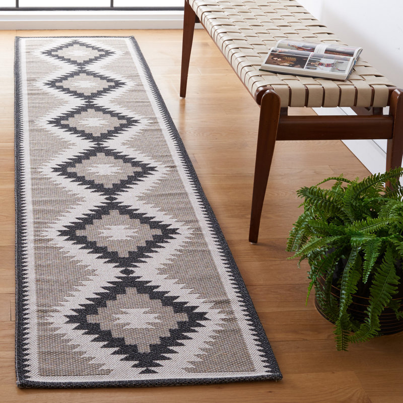 Ilkka geometric performance rug, Tapis de couloir 2 pi x 9 pi