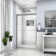 Shower Door 48" W X 76"H Semi-Frameless Bypass Sliding Shower Enclosure