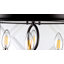 Plafonnier encastré cylindrique en cage à 4 lumières de 16 po Reidy