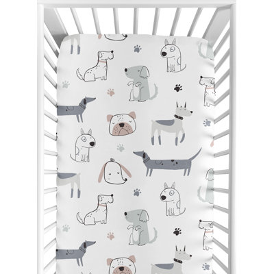 Drap-housse pour lit de bébé dessin animé