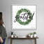 Reproduction d’art textuel sur toile « Grateful Boxwood couronne » par Susan Ball-1195383885-1195383875