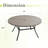 50" Round Outdoor Patio Dining Table-194795710