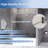 56"-60" W x 66" H Single Sliding Frameless Tub Door with 5/16"(8mm) Tempered Clear Glass-119163634