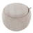 Alvena Fabric Pouf Ottoman with Tray Top-971459647